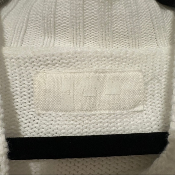 LABO ART White 100% Cotton Knit Sweater Made In Italy Size 0 - Picture 2 of 9